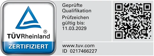 TÜV Rheinland Prüfzeichen